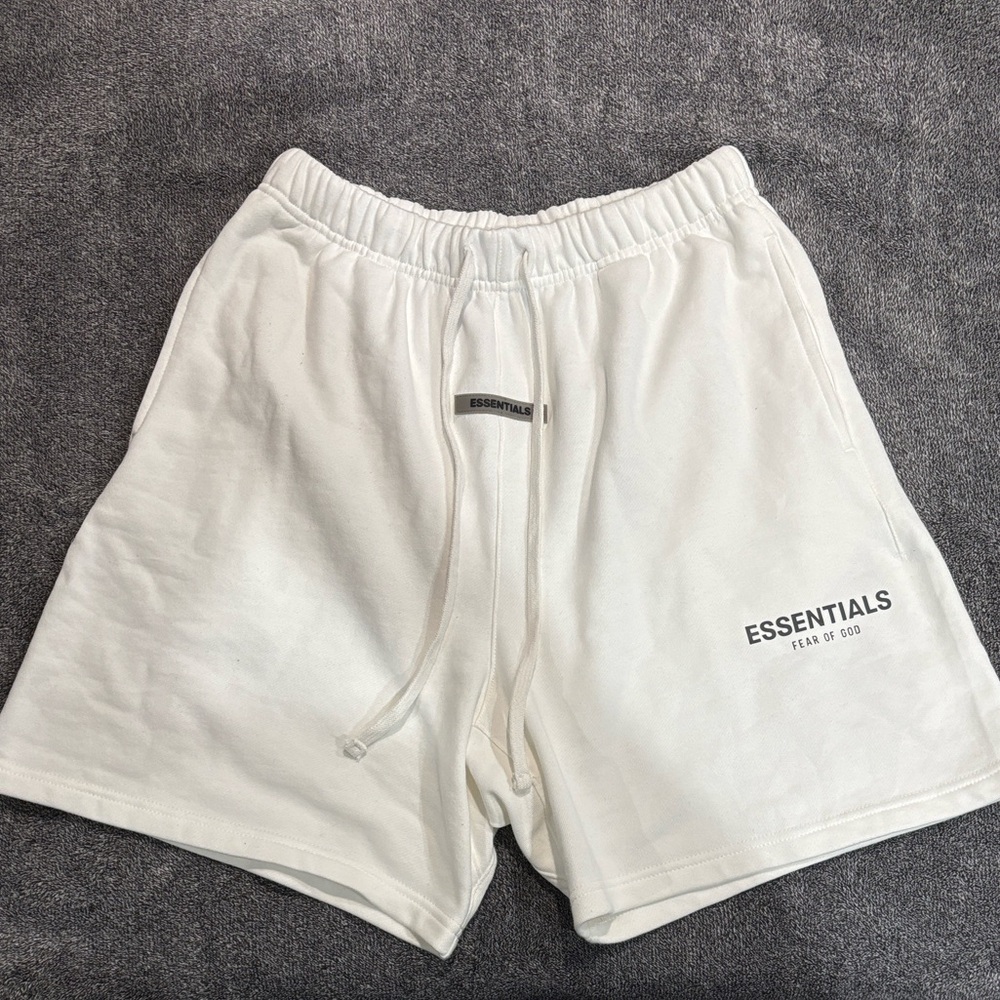Fear of God Essentials Cream Athletic Shorts